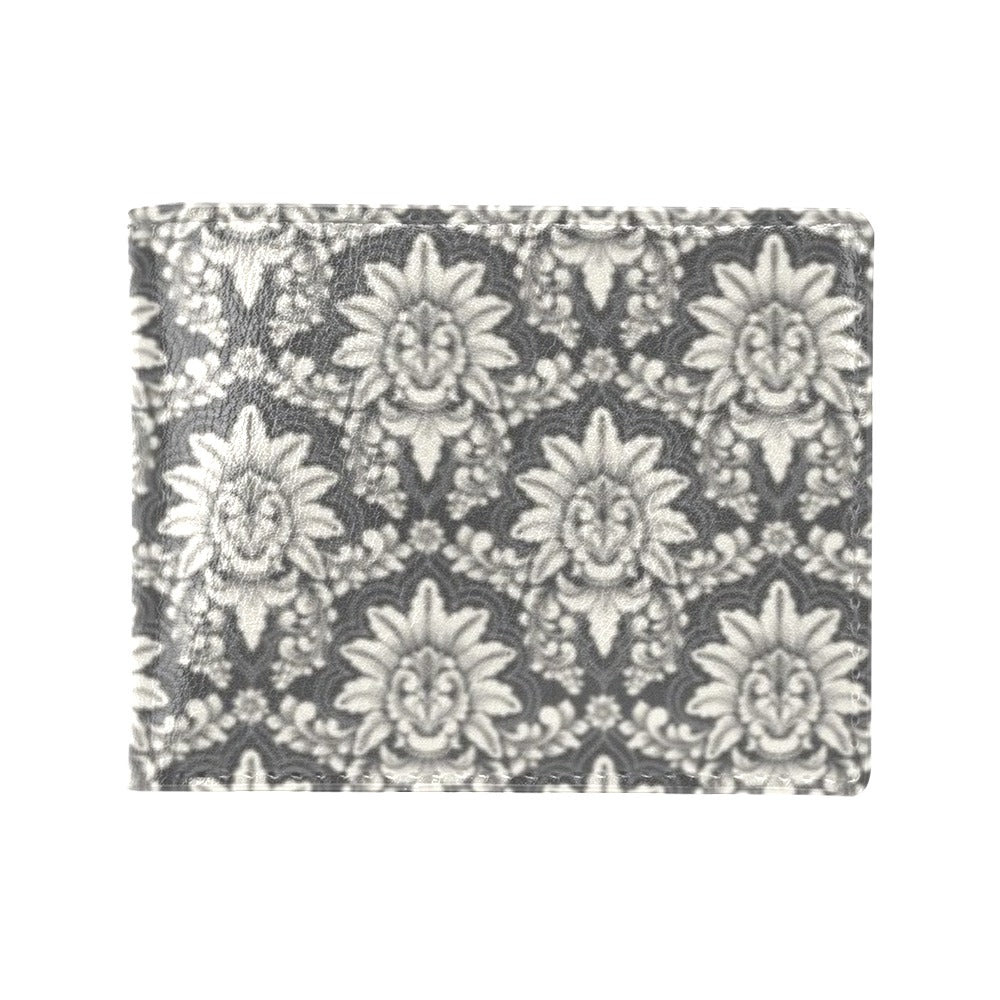 Damask Elegant Print Pattern Men's ID Card Wallet