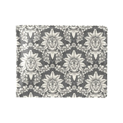 Damask Elegant Print Pattern Men's ID Card Wallet
