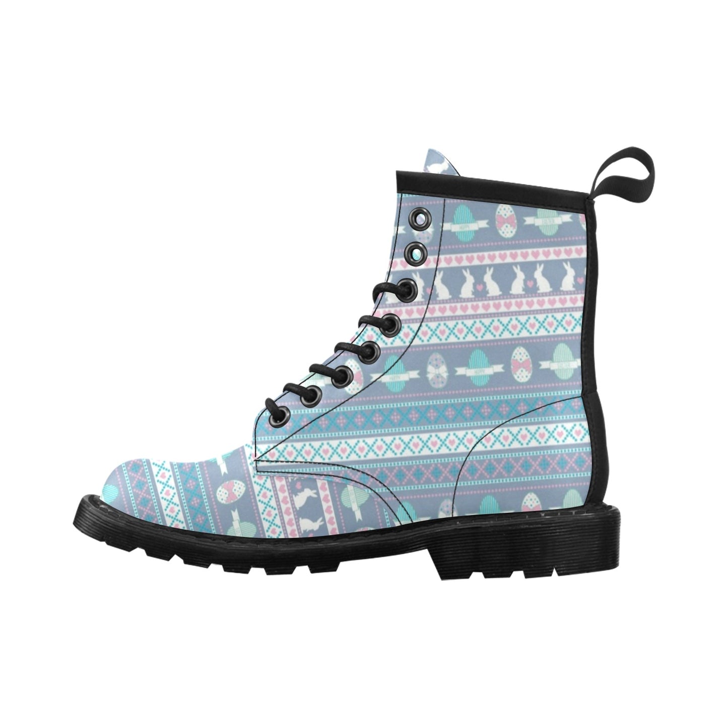 Easter Eggs Pattern Print Design RB013 Women's Boots