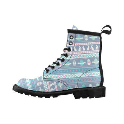 Easter Eggs Pattern Print Design RB013 Women's Boots