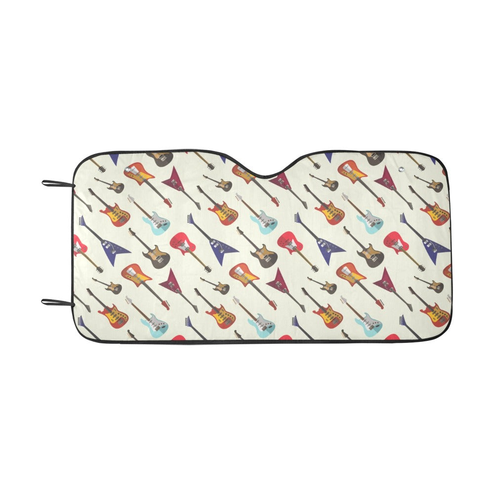Electric Guitar Print Design LKS404 Car front Windshield Sun Shade