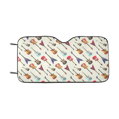 Electric Guitar Print Design LKS404 Car front Windshield Sun Shade