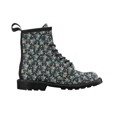 Sea Turtle Colorful with bubble Print Women's Boots