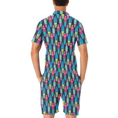 Surfboard Colorful Print Design LKS302 Men's Romper