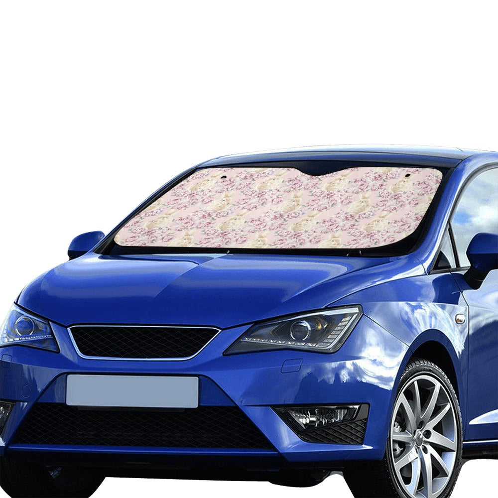 Rabbit Print Design LKS403 Car front Windshield Sun Shade