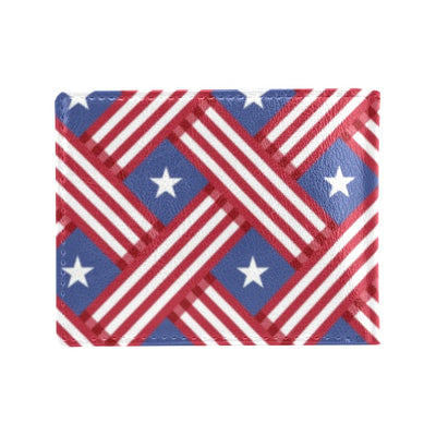 American flag Pattern Men's ID Card Wallet