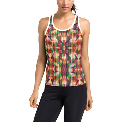 Tie Dye Print Design LKS301 Women's Racerback Tank Top