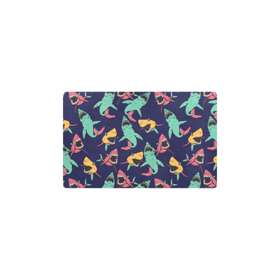 Shark Bite Pattern Kitchen Mat