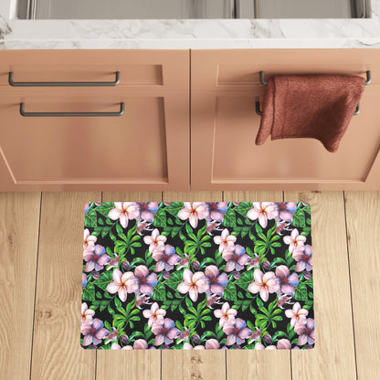 Plumeria Pattern Print Design PM01 Kitchen Mat