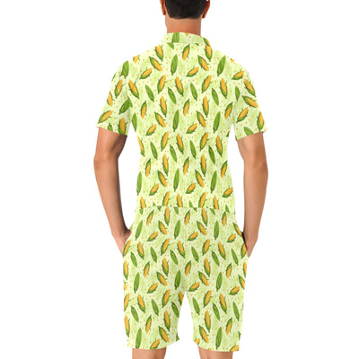 Agricultural Fresh Corn cob Print Pattern Men's Romper