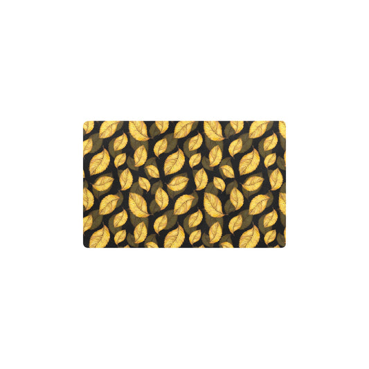 Elm Leave Summer Print Pattern Kitchen Mat