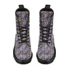 Paisley Blue Yellow Design Print Women's Boots
