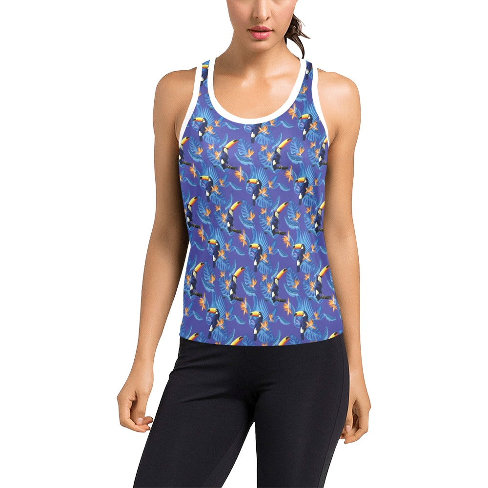 Toucan Print Design LKS306 Women's Racerback Tank Top