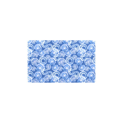 Tie Dye Blue Design Print Kitchen Mat