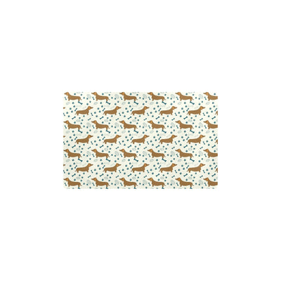 Dachshund Pattern Print Design 01 Kitchen Mat