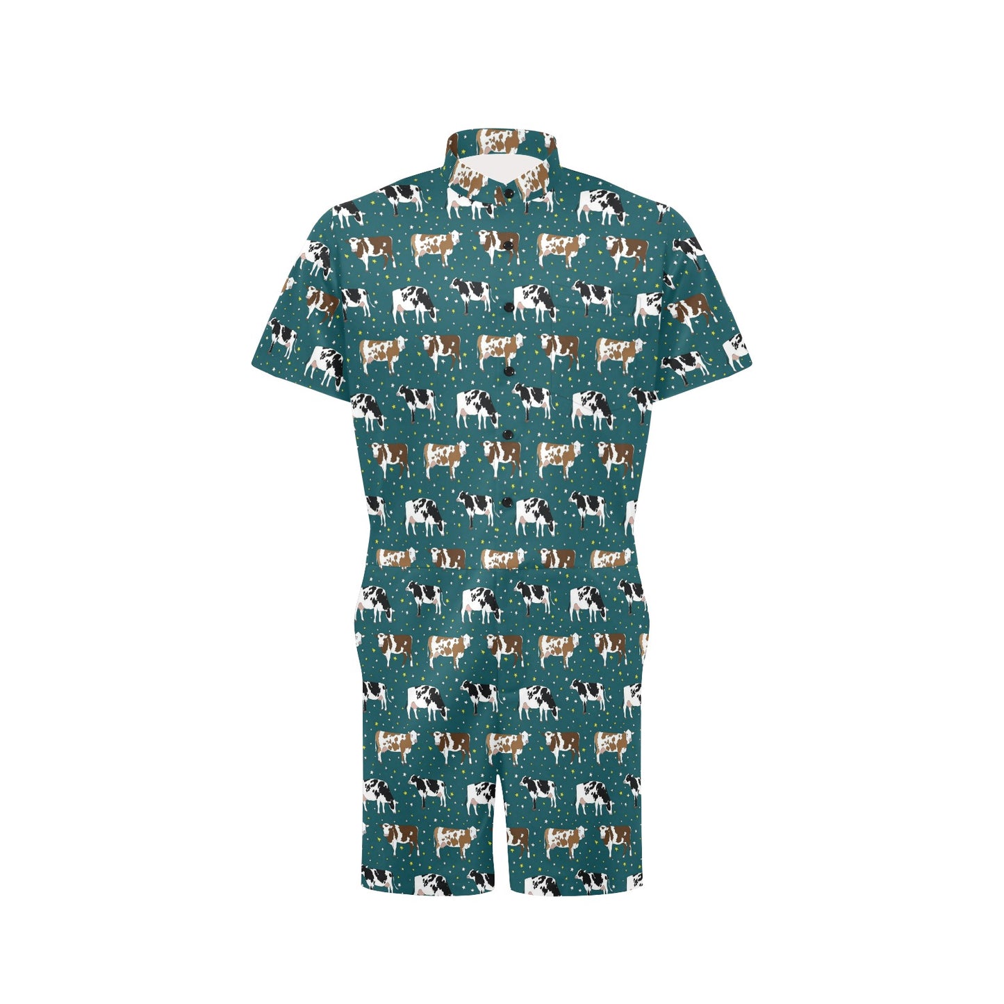 Cattle Print Design LKS404 Men's Romper