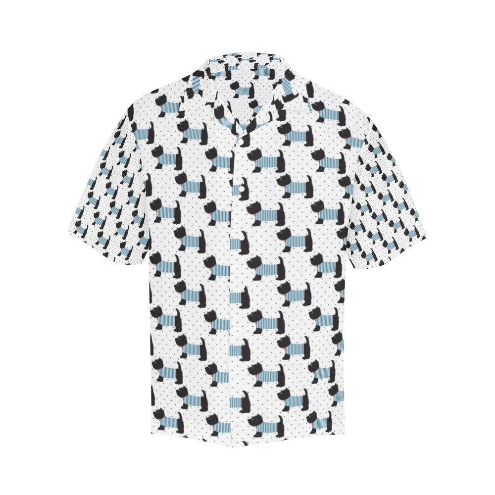 Scottish Terriers Print Design LKS3012 Men's Hawaiian Shirt