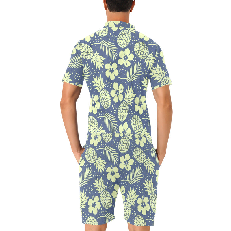 Pineapple Pattern Print Design PP07 Men's Romper