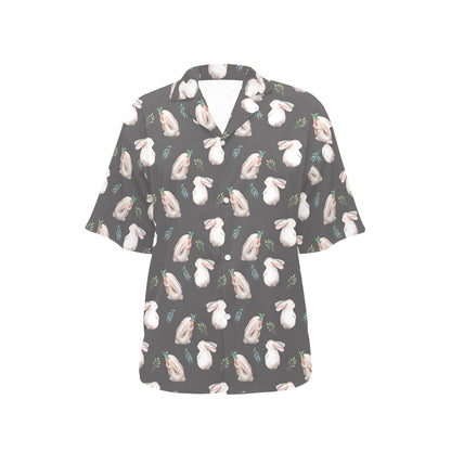 Rabbit Print Design LKS402 Women's Hawaiian Shirt