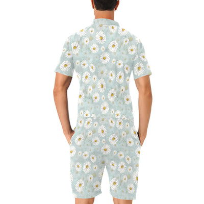 Daisy Pattern Print Design DS012 Men's Romper