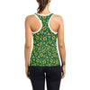 Shamrock Horse Shoes Saint Patrick's Day Print Design LKS307 Women's Racerback Tank Top