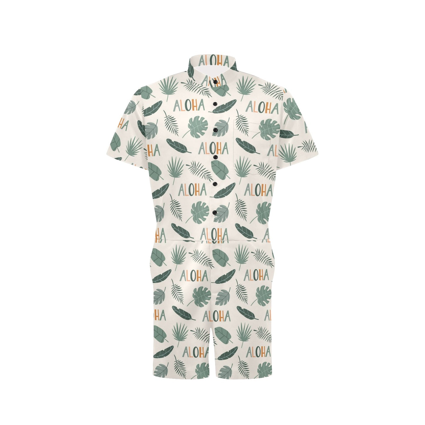 Aloha Hawaii Pattern Print Design 05 Men's Romper