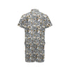 Hummingbird Pattern Print Design 02 Men's Romper