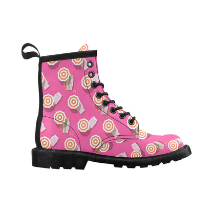 Beach Top View Umbrella Theme Women's Boots