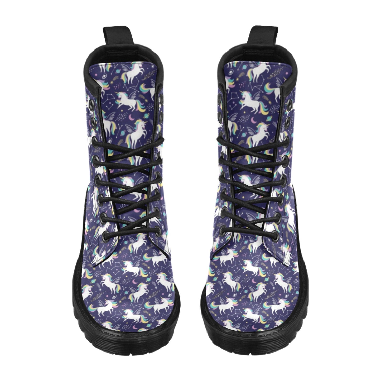 Unicorn Print Design LKS305 Women's Boots