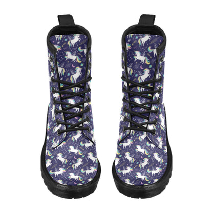 Unicorn Print Design LKS305 Women's Boots