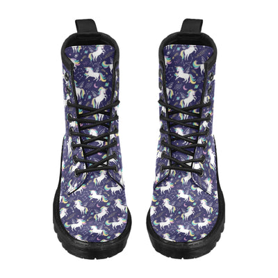 Unicorn Print Design LKS305 Women's Boots