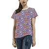 Zombie Dinosaur Print Design LKS302 Women's  T-shirt