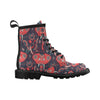 Red Indian Elephant Pattern Women's Boots