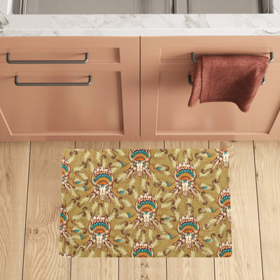 Native Indian Buffalo head Kitchen Mat