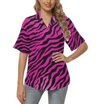 Pink Zebra Women's Hawaiian Shirt