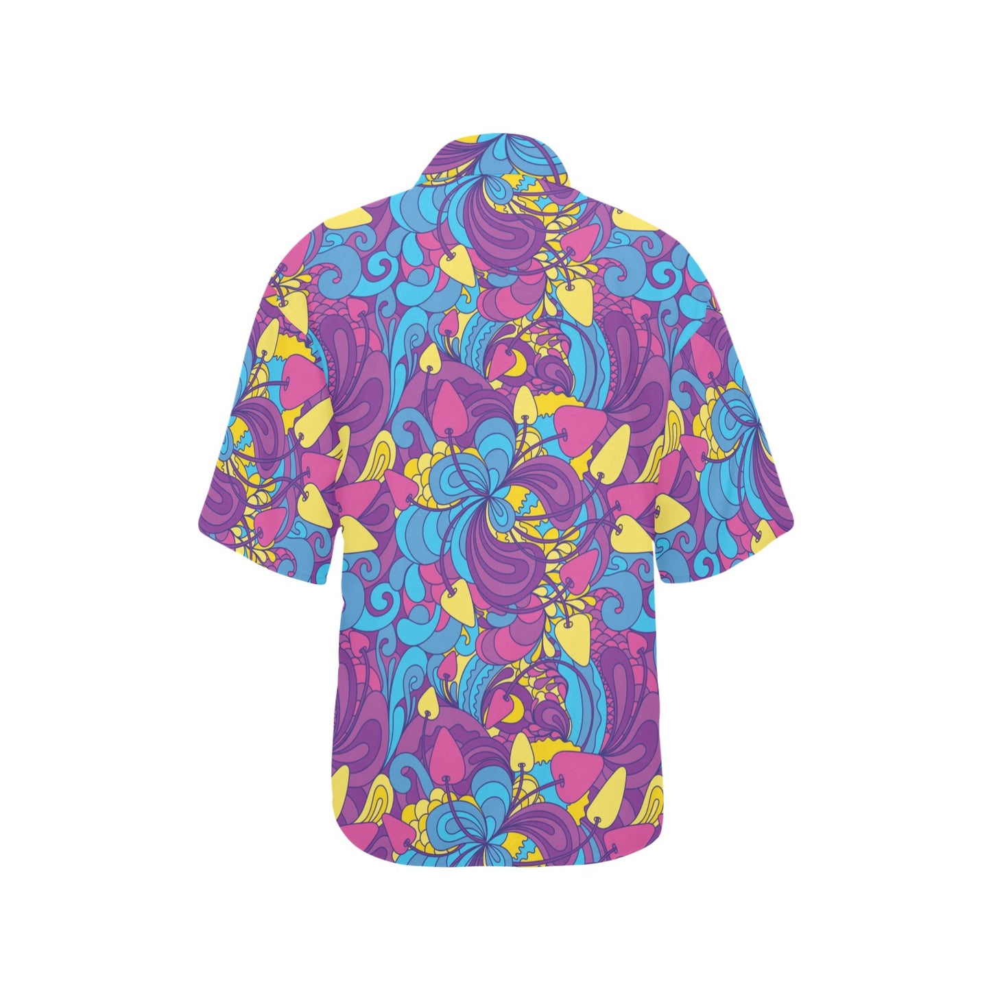 Psychedelic Mushroom Pattern Print Design A03 Women's Hawaiian Shirt