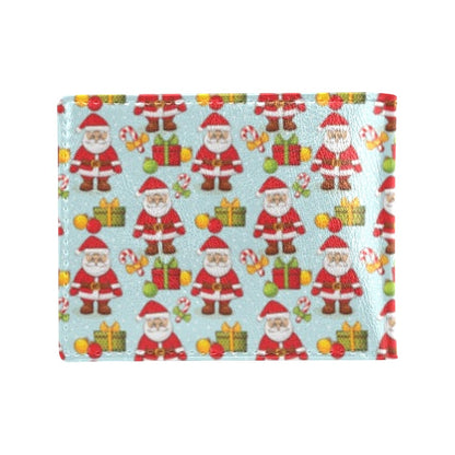Santa Christmas Themed Print Design LKS303 Men's ID Card Wallet