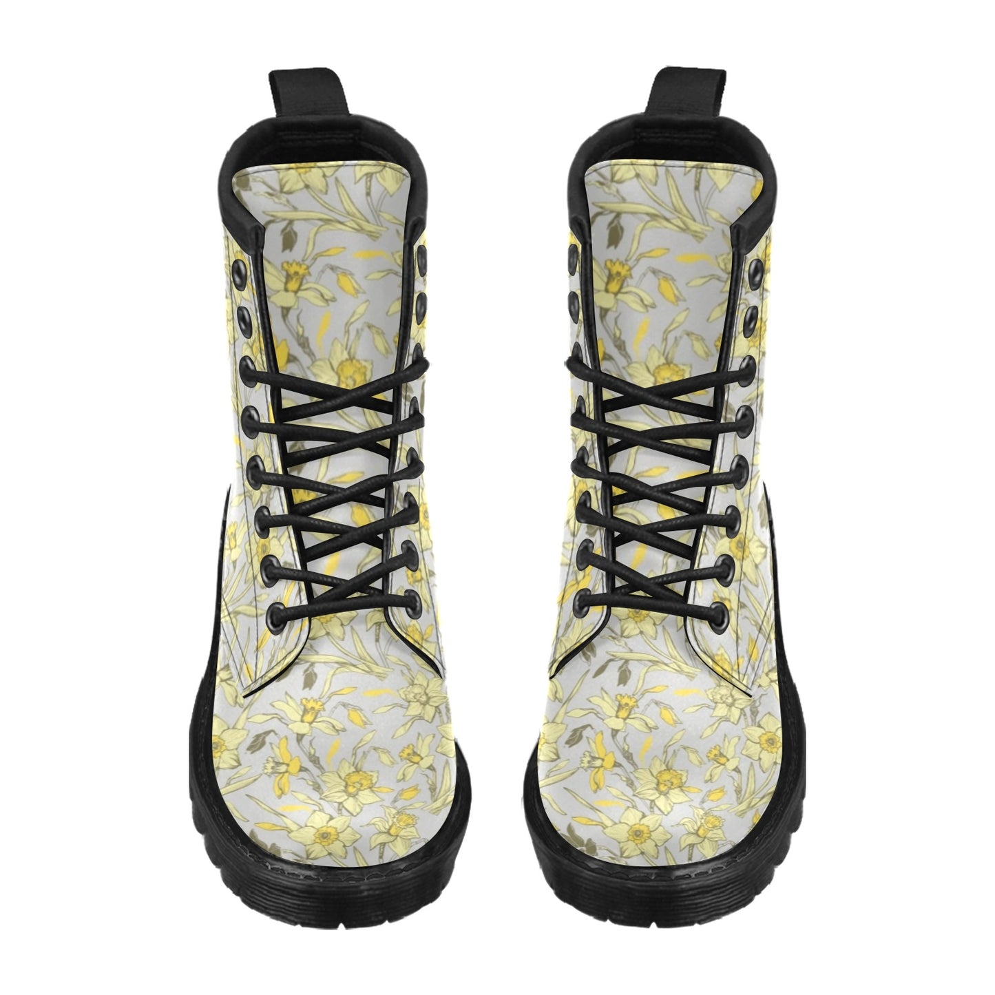 Daffodils Pattern Print Design DF05 Women's Boots