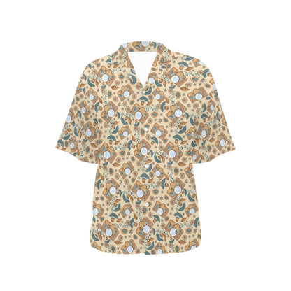 Camera Pattern Print Design 05 Women's Hawaiian Shirt