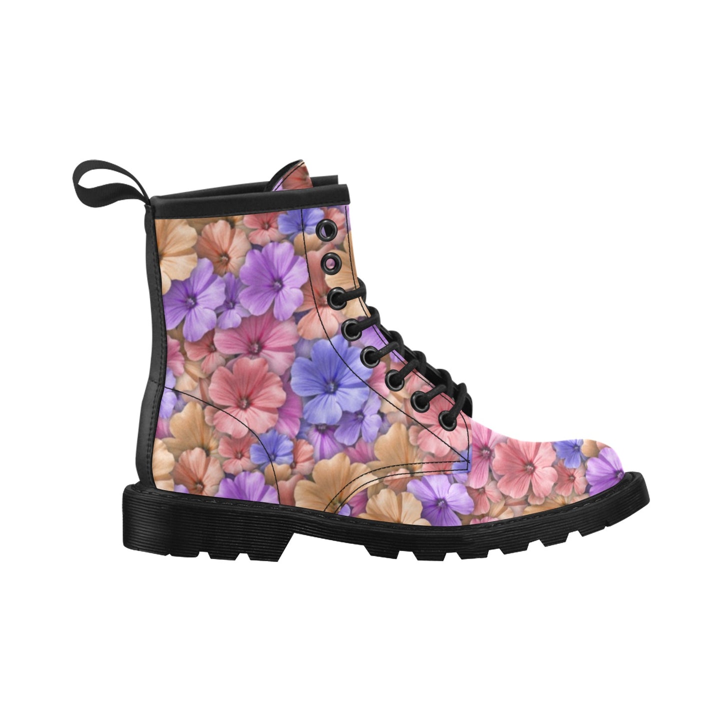 Colorful Geranium Pattern Women's Boots