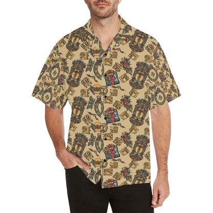 Totem Print Design LKS305 Men's Hawaiian Shirt