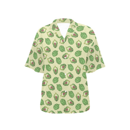 Artichoke Pattern Print Design 03 Women's Hawaiian Shirt