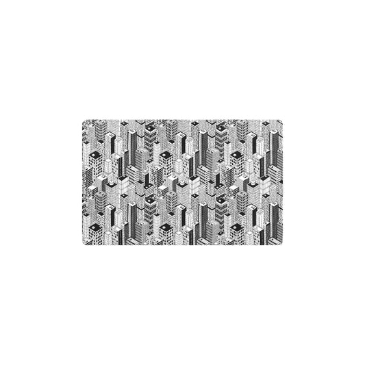 City  Pattern Print Design 02 Kitchen Mat
