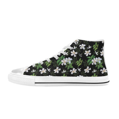 Sampaguita Print Design LKS301 High Top Women's White Shoes