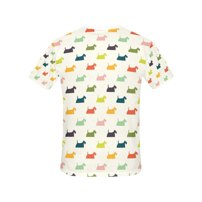 Scottish Terriers Print Design LKS305 Women's  T-shirt
