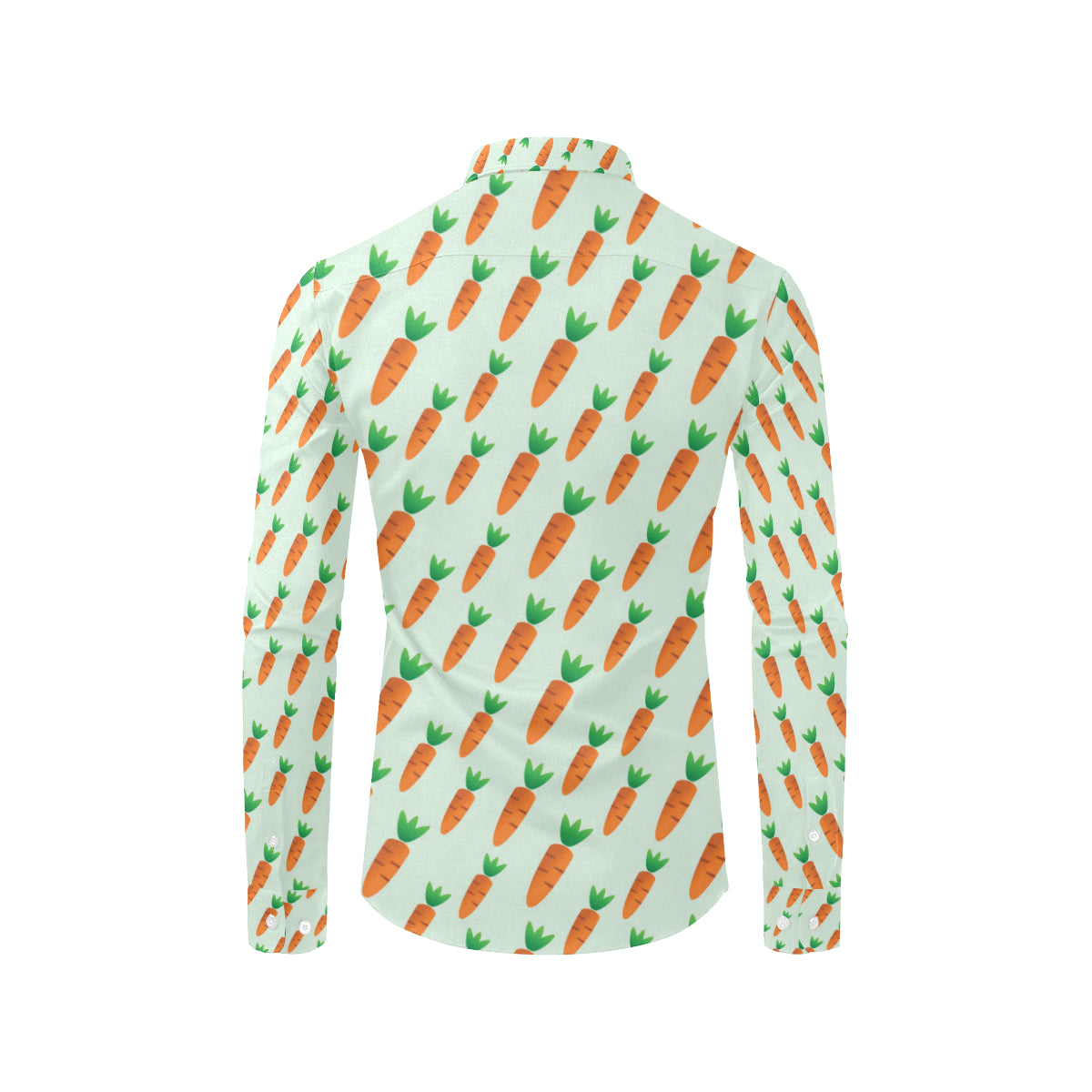 Carrot Pattern Print Design 05 Men's Long Sleeve Shirt