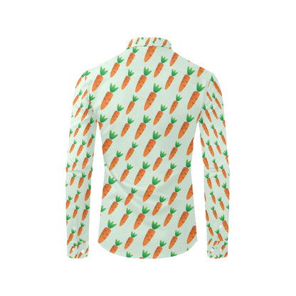 Carrot Pattern Print Design 05 Men's Long Sleeve Shirt