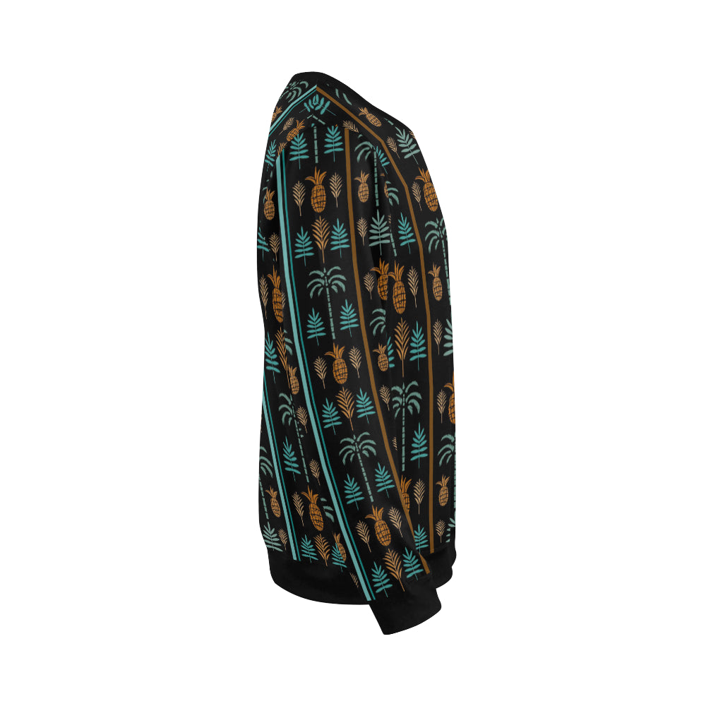 Hawaiian Themed Pattern Print Design H023 Men Long Sleeve Sweatshirt