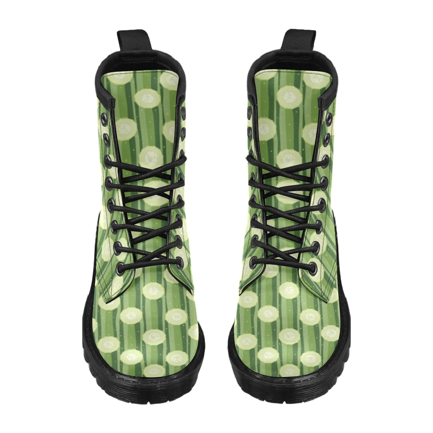 Cucumber Pattern Print Design CC03 Women's Boots
