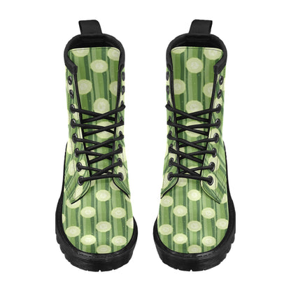 Cucumber Pattern Print Design CC03 Women's Boots